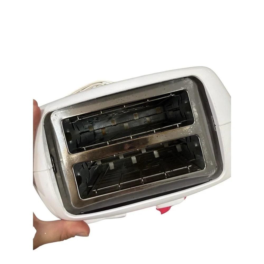 Hello Kitty 2-Slice Wide Slot Toaster KT5211 Bread/Bagel White Pink Sanrio 2012